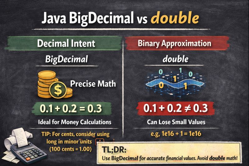 Illustration for BigDecimal vs double